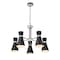 Z-Lite Soriano 5 Light Chandelier, Matte Black 728-5MB-BN - alternate 2